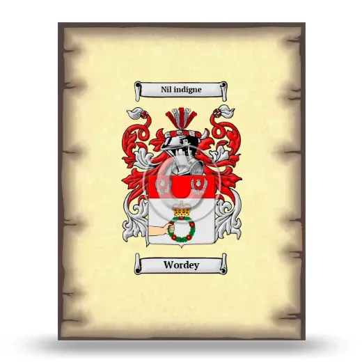 Wordey Coat of Arms Print