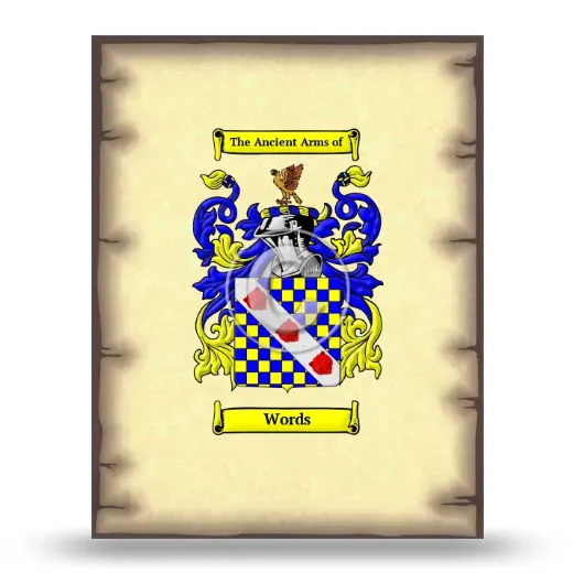 Words Coat of Arms Print