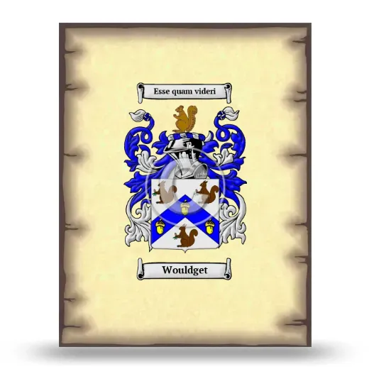 Wouldget Coat of Arms Print