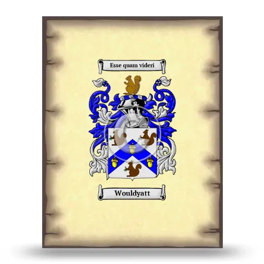 Wouldyatt Coat of Arms Print