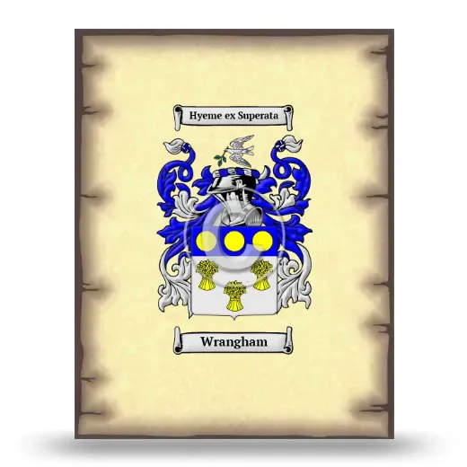 Wrangham Coat of Arms Print