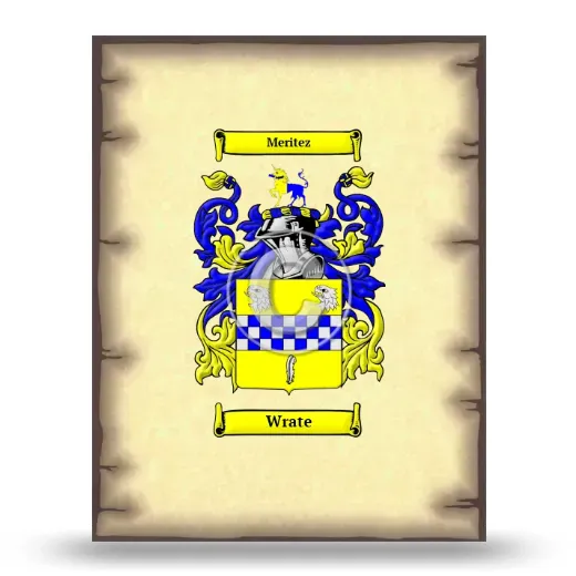 Wrate Coat of Arms Print
