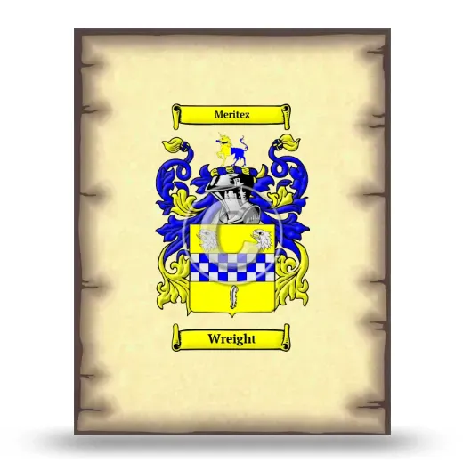 Wreight Coat of Arms Print