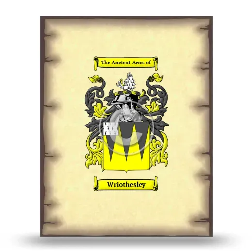 Wriothesley Coat of Arms Print