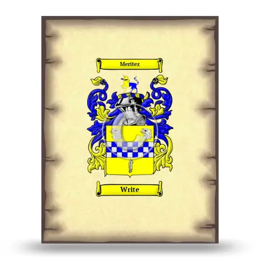 Write Coat of Arms Print