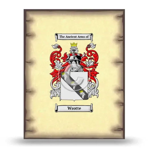 Wrotte Coat of Arms Print