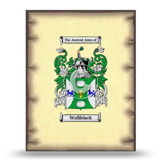 Wullfelack Coat of Arms Print