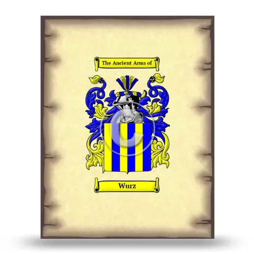 Wurz Coat of Arms Print