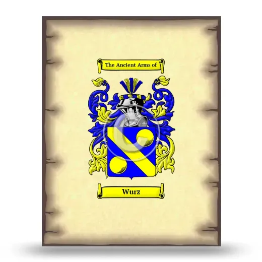 Wurz Coat of Arms Print