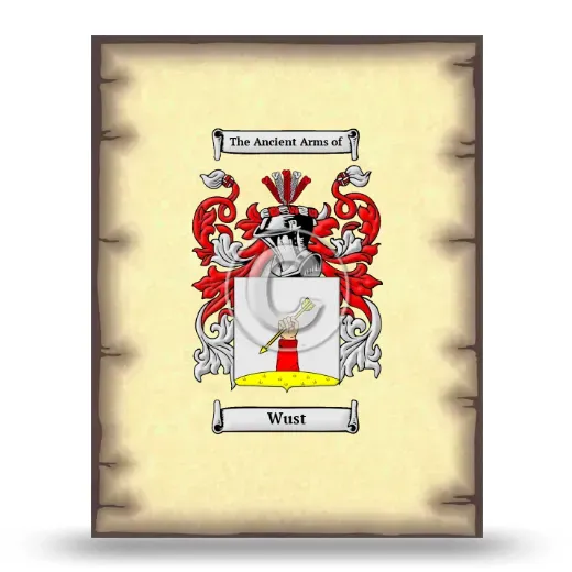 Wust Coat of Arms Print