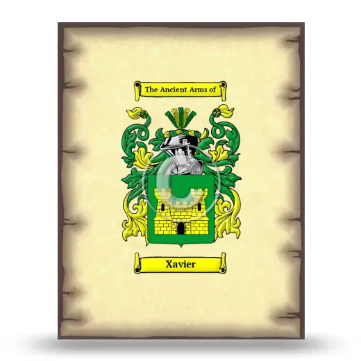 Xavier Coat of Arms Print