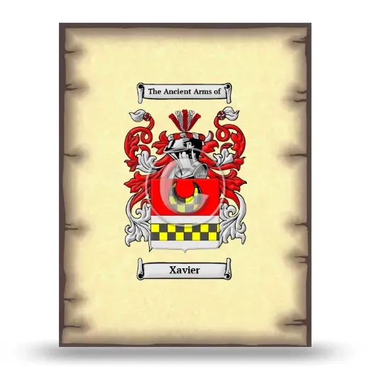 Xavier Coat of Arms Print
