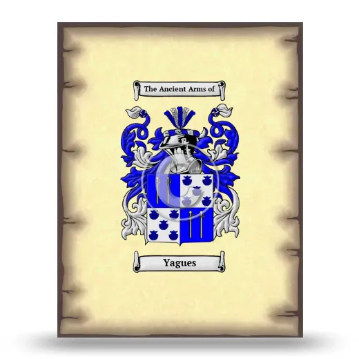 Yagues Coat of Arms Print