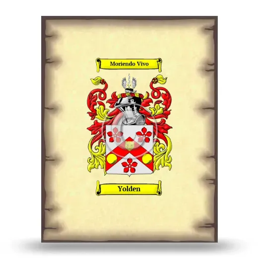 Yolden Coat of Arms Print
