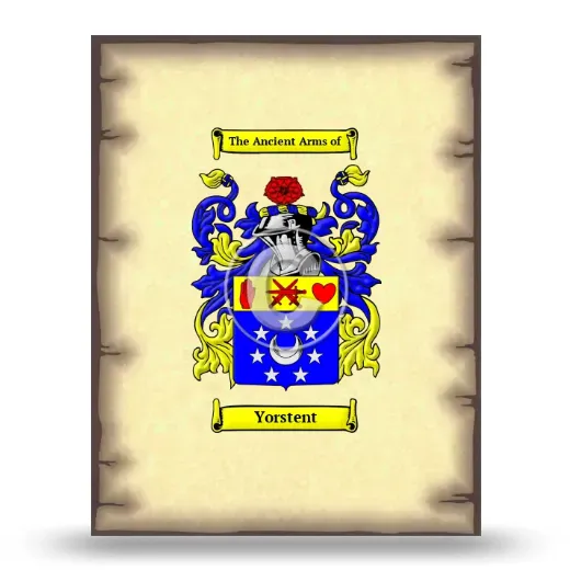 Yorstent Coat of Arms Print
