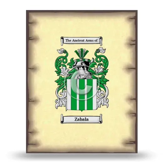 Zabala Coat of Arms Print