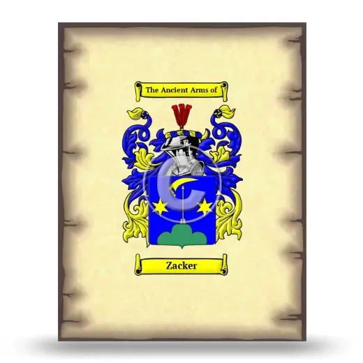 Zacker Coat of Arms Print