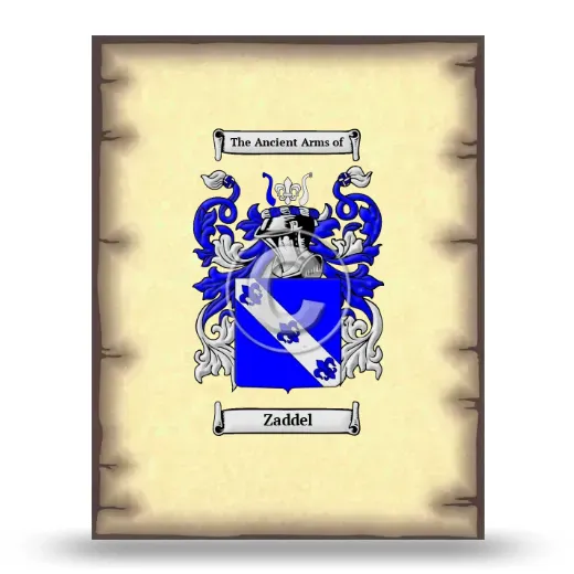 Zaddel Coat of Arms Print