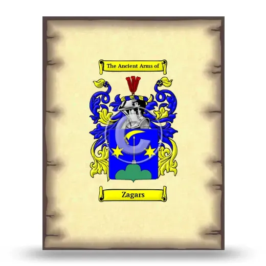 Zagars Coat of Arms Print