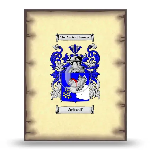 Zaitsoff Coat of Arms Print