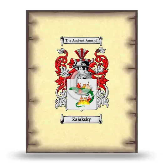 Zajaksky Coat of Arms Print