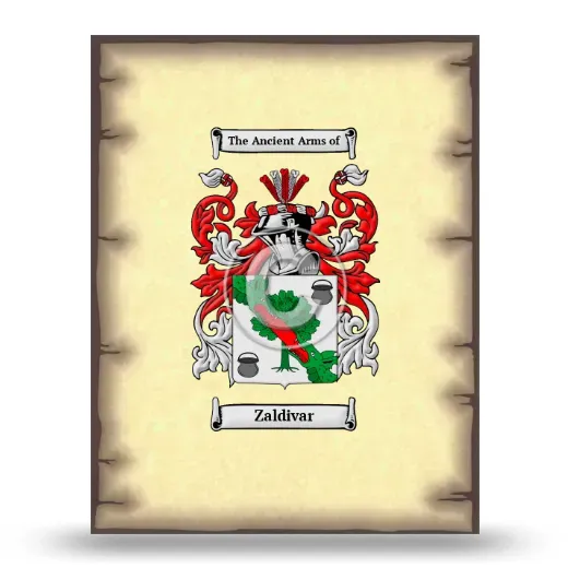 Zaldivar Coat of Arms Print