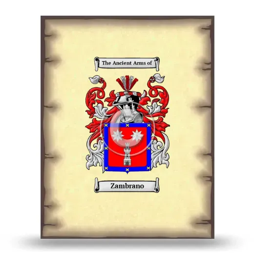 Zambrano Coat of Arms Print