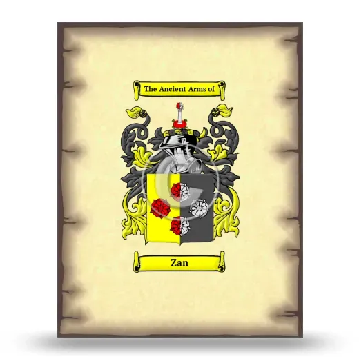 Zan Coat of Arms Print