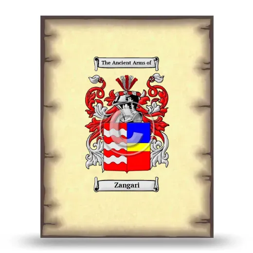 Zangari Coat of Arms Print