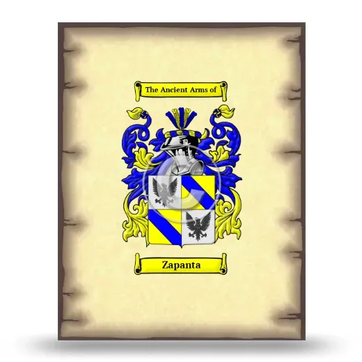 Zapanta Coat of Arms Print
