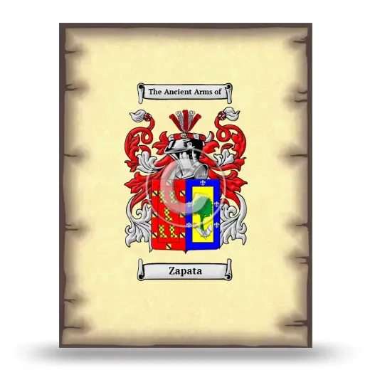 Zapata Coat of Arms Print