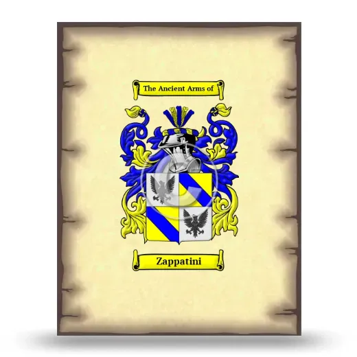 Zappatini Coat of Arms Print