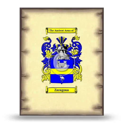 Zaragosa Coat of Arms Print