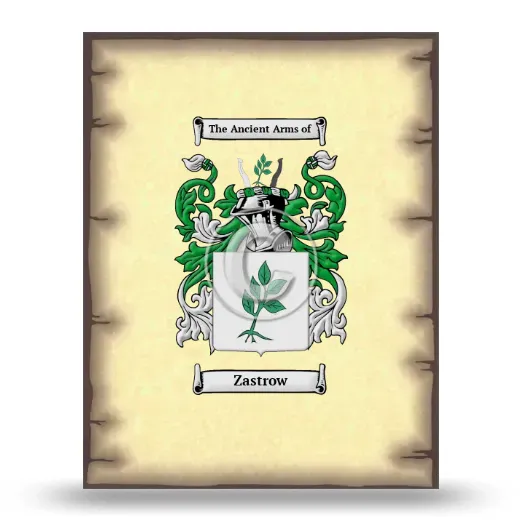 Zastrow Coat of Arms Print