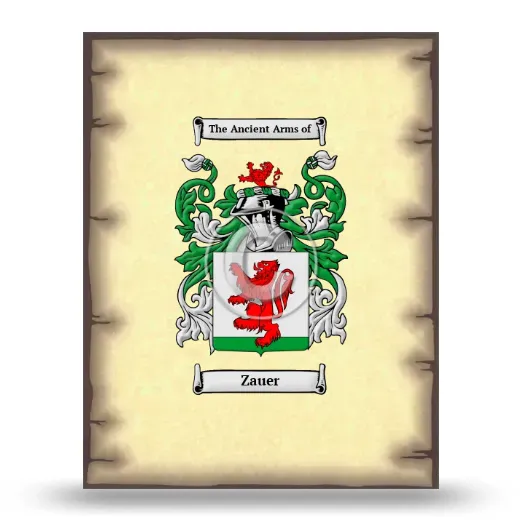 Zauer Coat of Arms Print