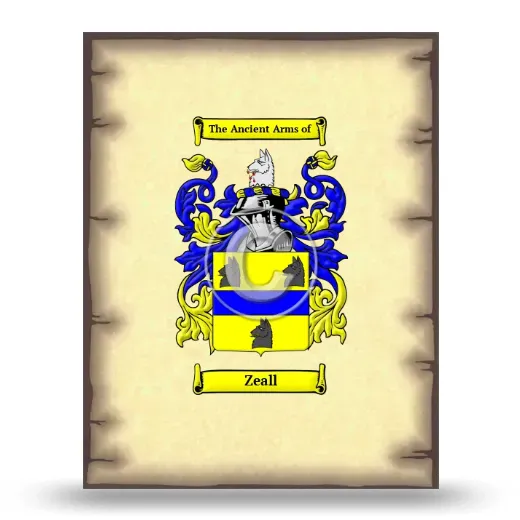 Zeall Coat of Arms Print
