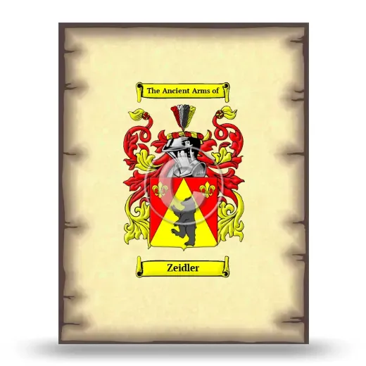 Zeidler Coat of Arms Print