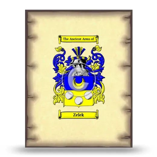 Zelek Coat of Arms Print
