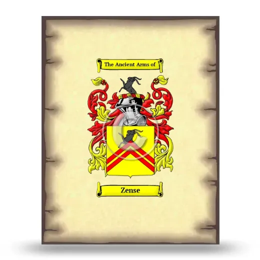 Zense Coat of Arms Print