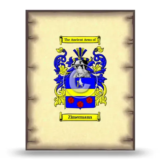 Zimermann Coat of Arms Print