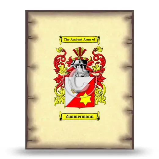 Zimmermann Coat of Arms Print