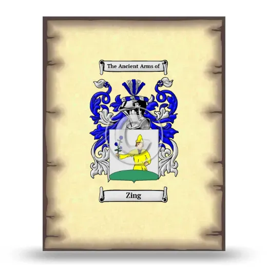 Zing Coat of Arms Print