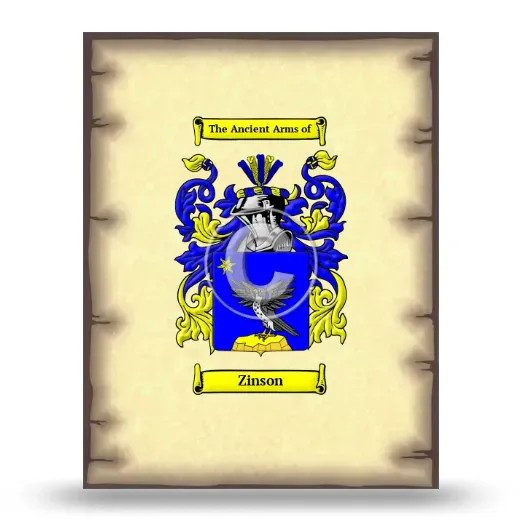 Zinson Coat of Arms Print