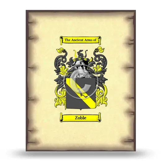 Zoble Coat of Arms Print