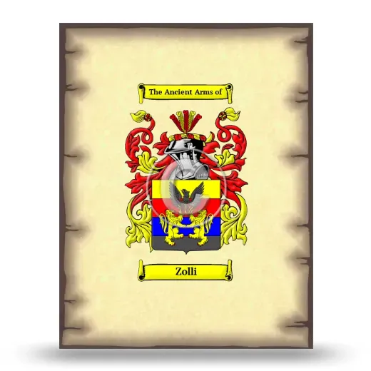 Zolli Coat of Arms Print
