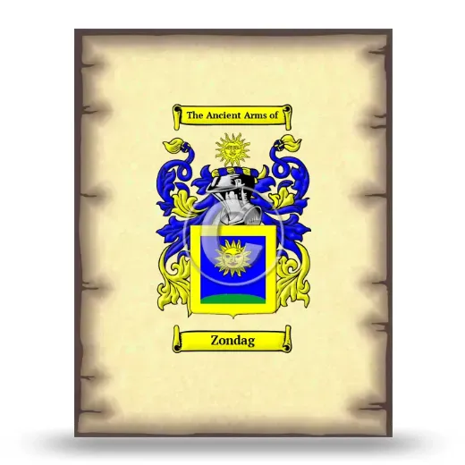 Zondag Coat of Arms Print