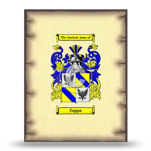 Zoppa Coat of Arms Print