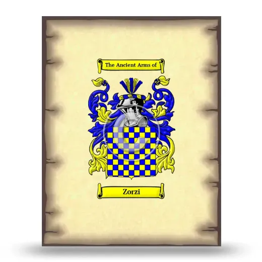 Zorzi Coat of Arms Print