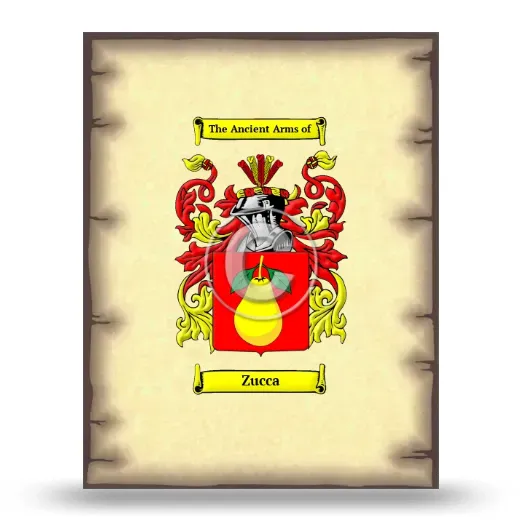 Zucca Coat of Arms Print