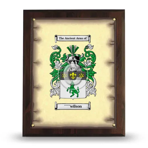 ''''''wilson Coat of Arms Plaque